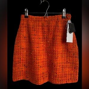 Versace Jeans Couture Wool Tweed Mini Skirt 24/38